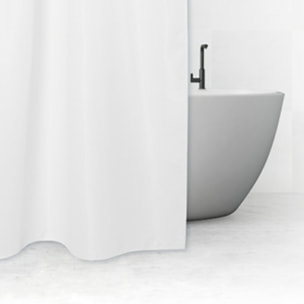 Rideau de douche 180x200cm Blanc Modern Color