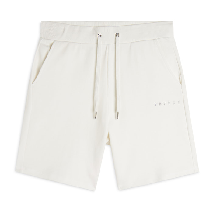 Bermuda sportivi in interlock con tasche