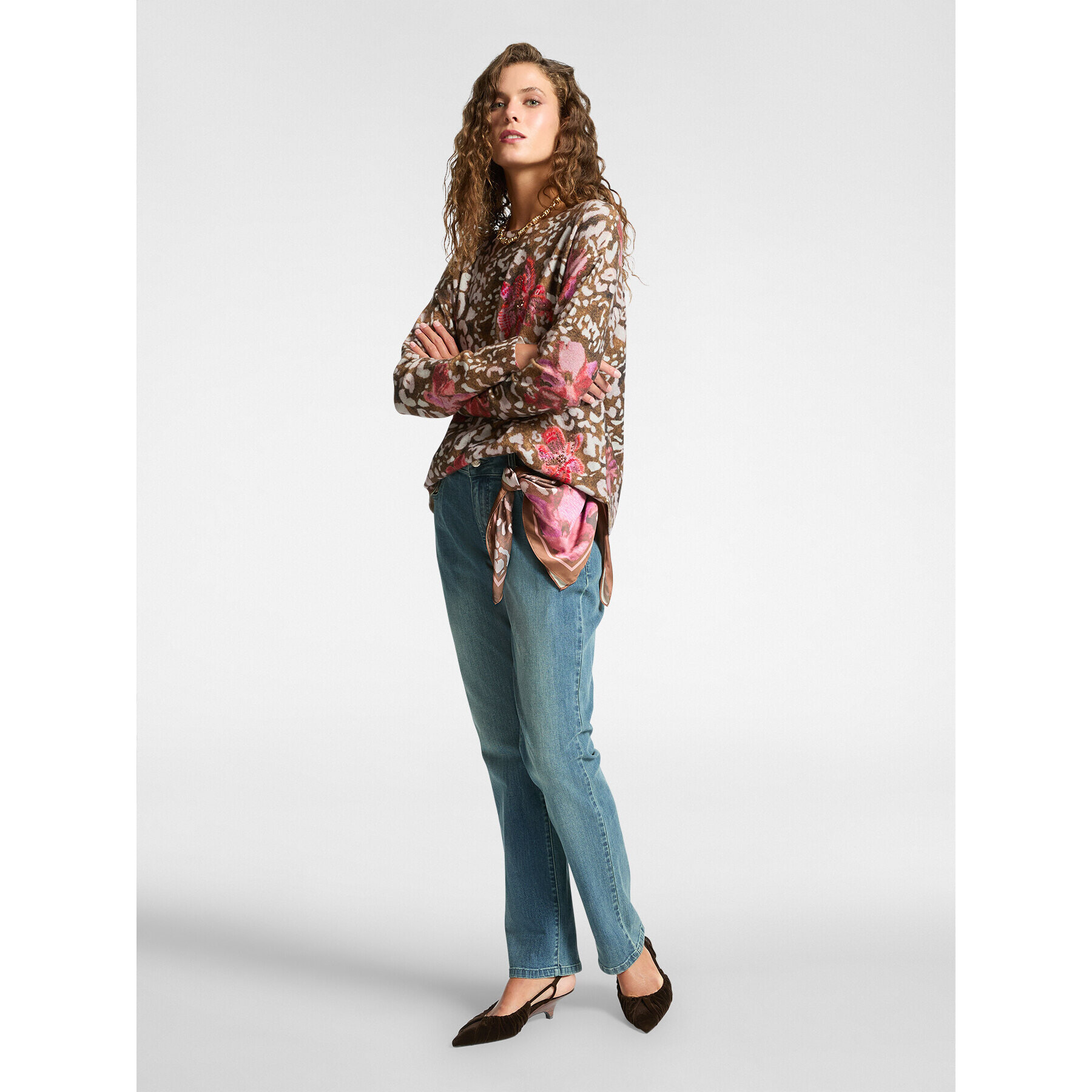 Elena Mirò - Vaqueros regulares de 5 bolsillos, "Rose" - Light - blue