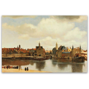 Tableau celebre Vue de Delft Tableau alu Dibond