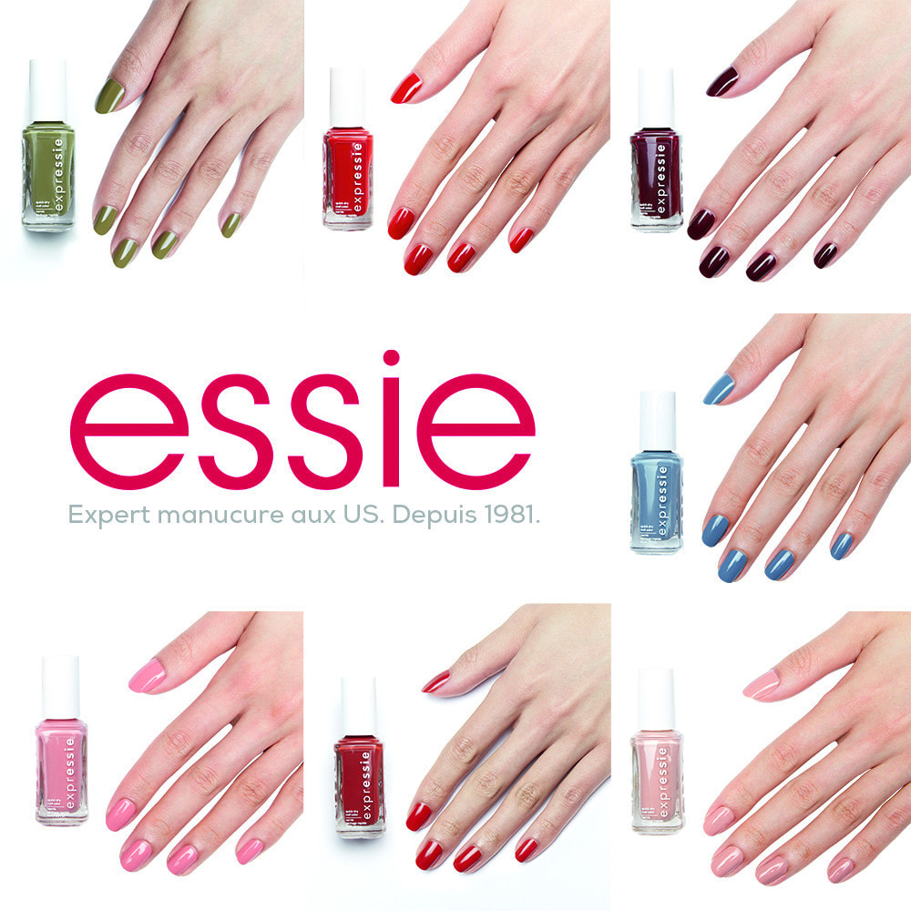 Essie Expressie Trousse 7 Vernis à Ongles Séchage Express crop top and roll (0) + second hand first love (10) + seize the minute