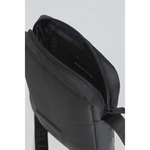 Bolso bandolera negra Riverdale con parche engomado Polo Club