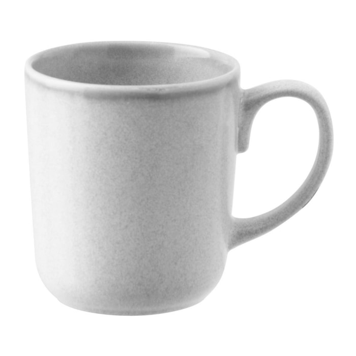 J-Line Tasse Luna - céramique - gris clair - 2 pièces