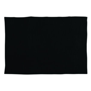 ALFOMBRA DE BAÑO CHENILLE 50X80 CM NEGRO