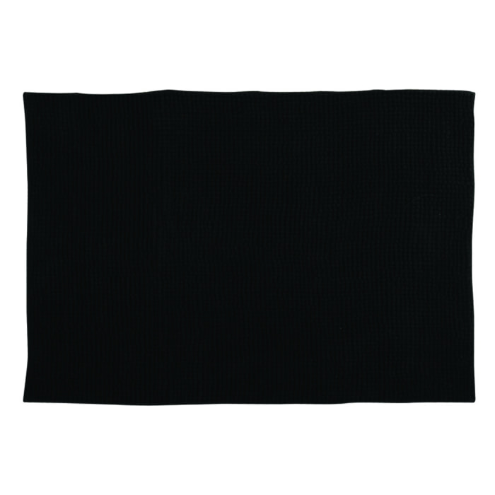 ALFOMBRA DE BAÑO CHENILLE 50X80 CM NEGRO