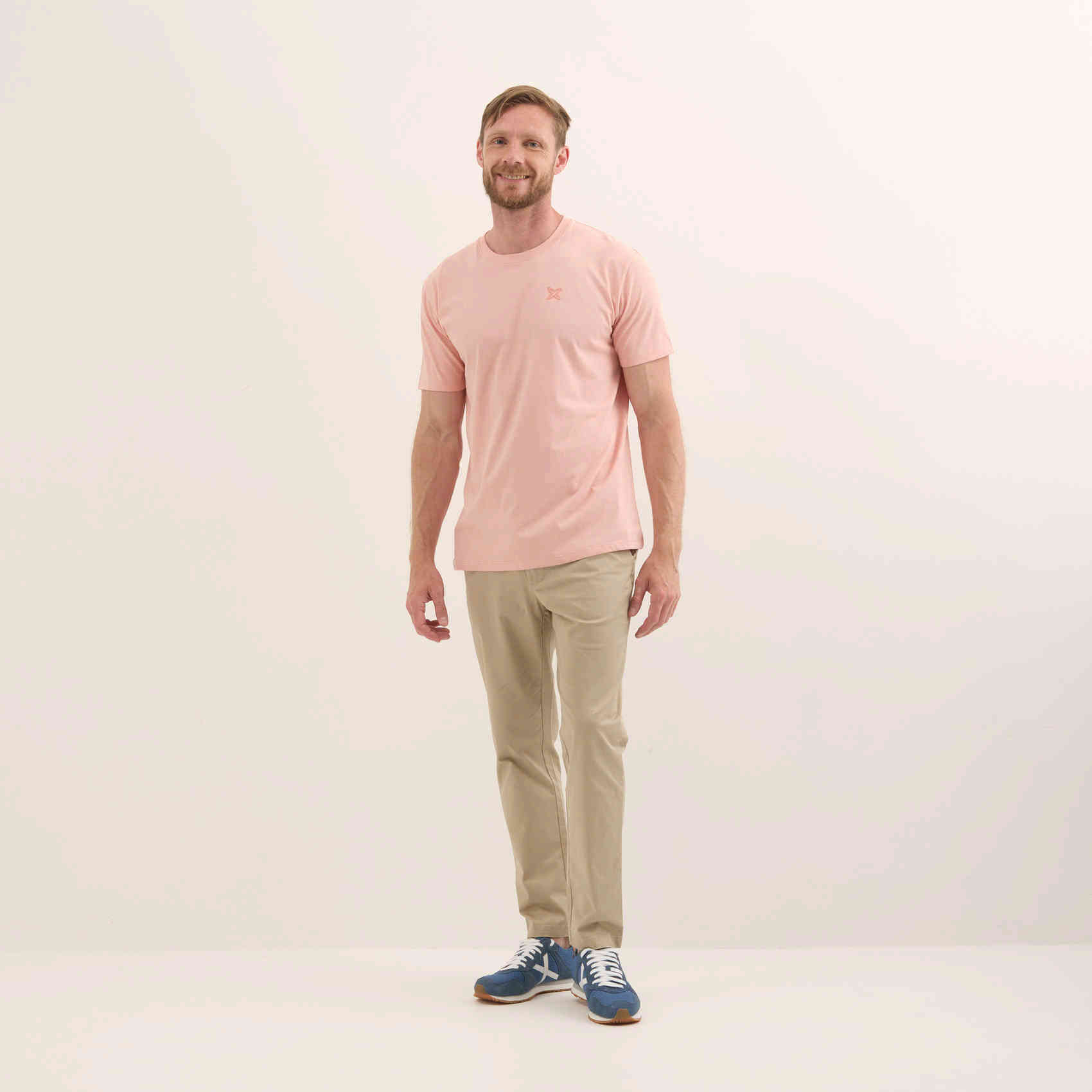 Camiseta Básica Algodón Orgánico Melocotón ESSENTIALS T-SHIRT PEACH