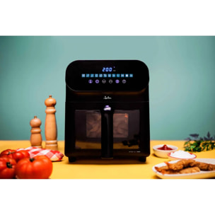 Freidora de aire JATA JEFR1230 de 6,2 litros. Digital. Con ventana para ver los alimentos. Hasta 200º
