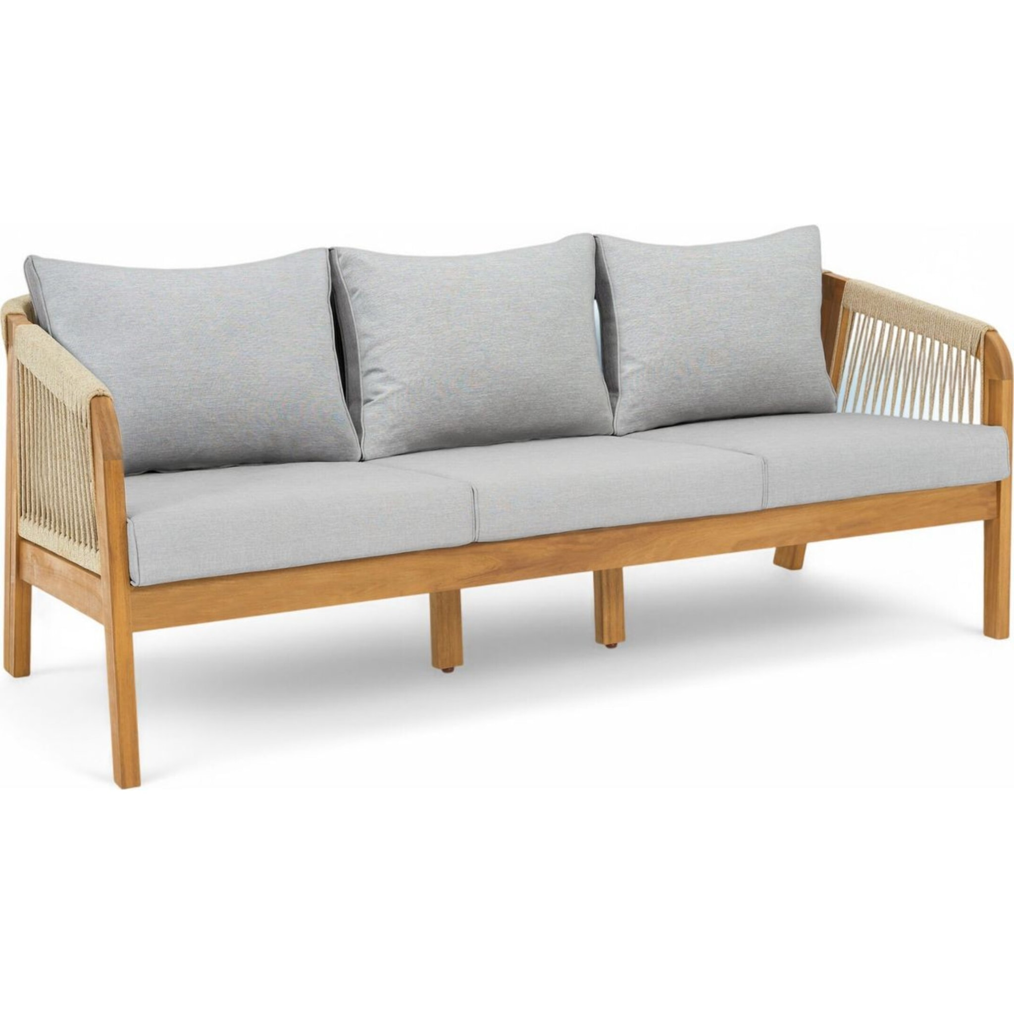 Canapé de jardin 3 places en bois FSC - SYMI