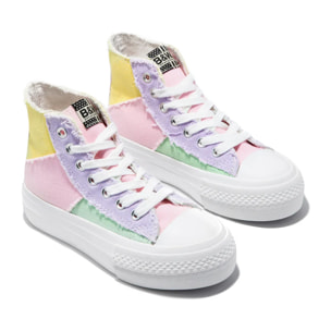 Zapatillas Altas Patchwork Multi