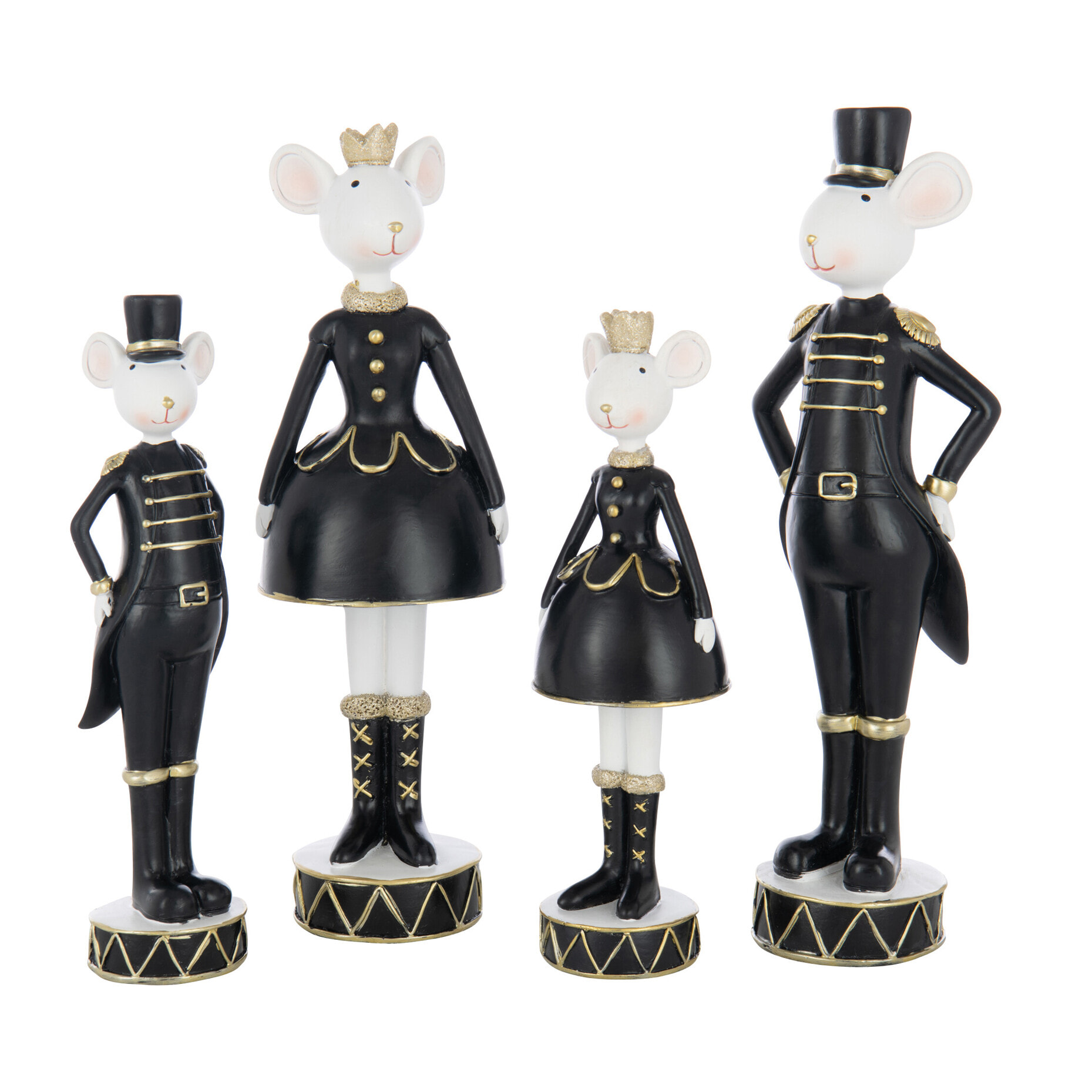 J-Line figurine Souris - polyrésine - mix - large - 2 pièces