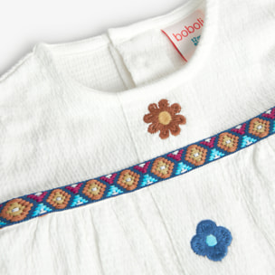 Camiseta punto engomada de bebé -BCI