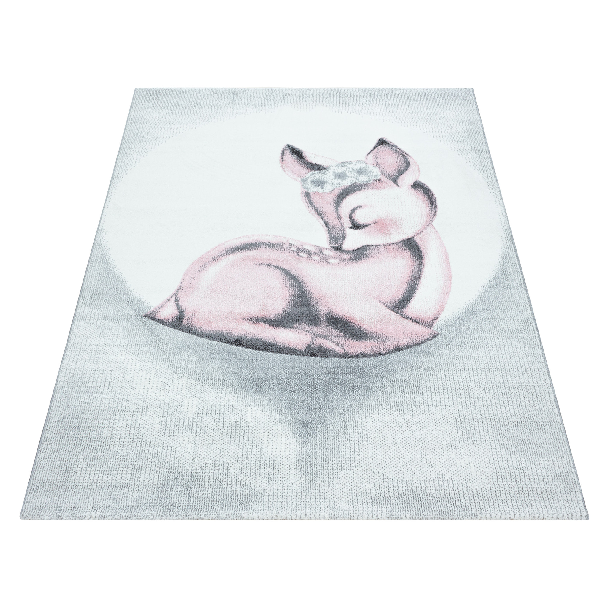 BAMBI - Tapis enfants à motif biche rose