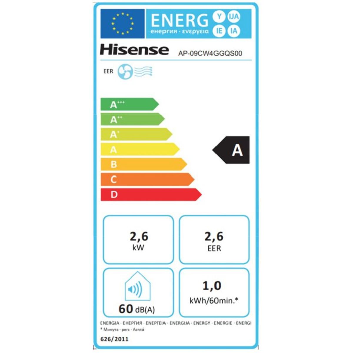 Climatiseur HISENSE APC09GQ