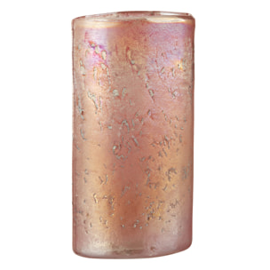 J-Line vase Oval - verre - rose/mix - large - 25 cm de hauteur
