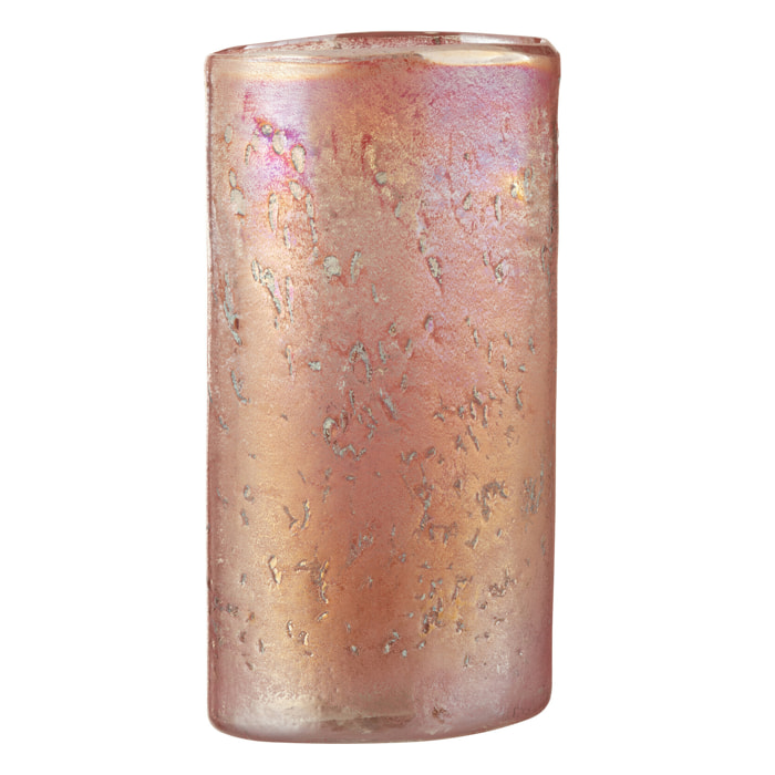 J-Line vase Oval - verre - rose/mix - large - 25 cm de hauteur