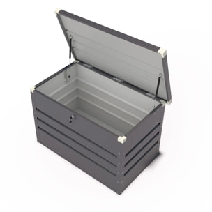 Coffre de jardin métal anthracite 300 L