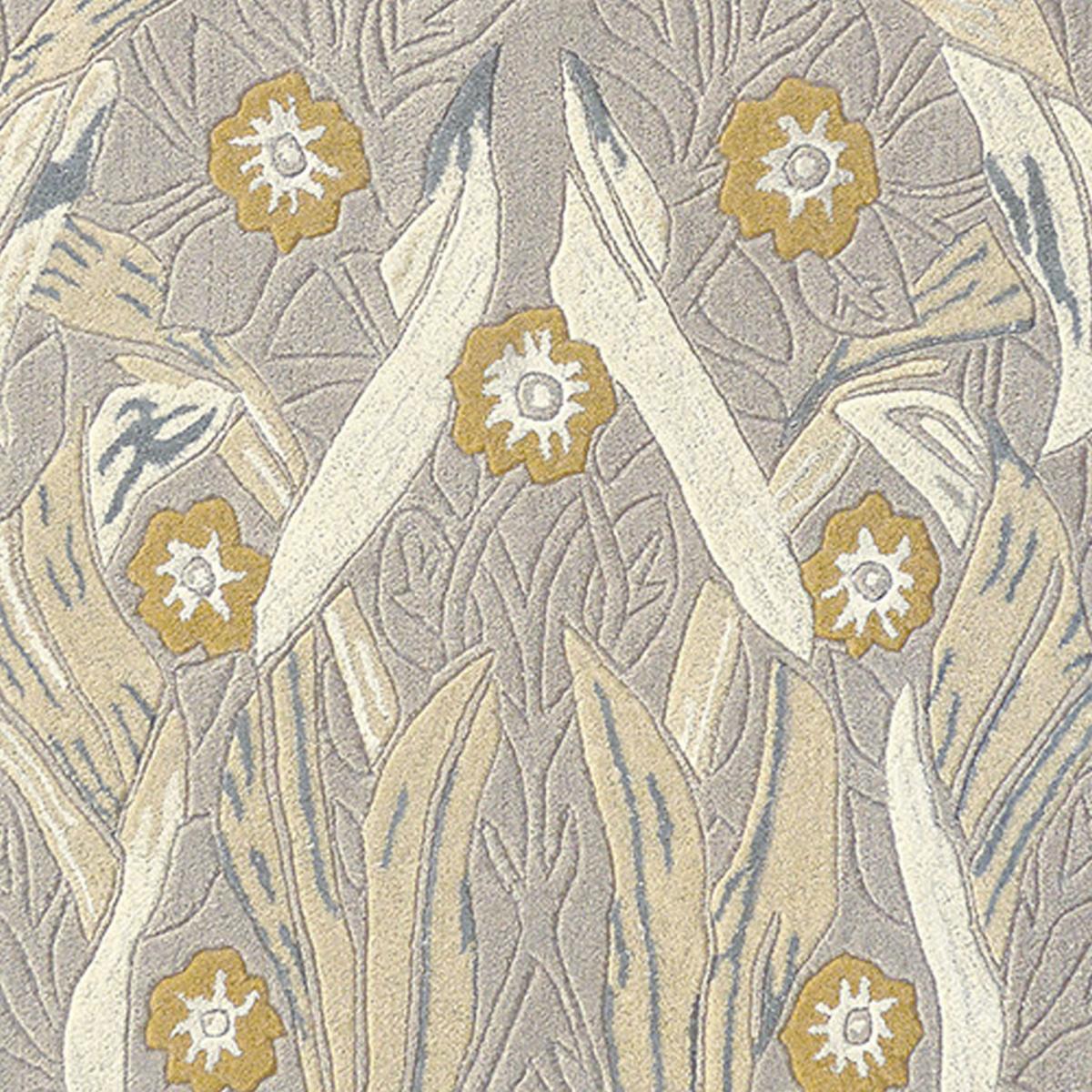 Tapis salon et chambre fait à la main en laine motif floral CILU