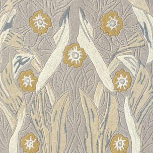 Tapis salon et chambre fait à la main en laine motif floral CILU