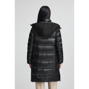 Chaqueta de plumas Olena negra con logo Polo Club