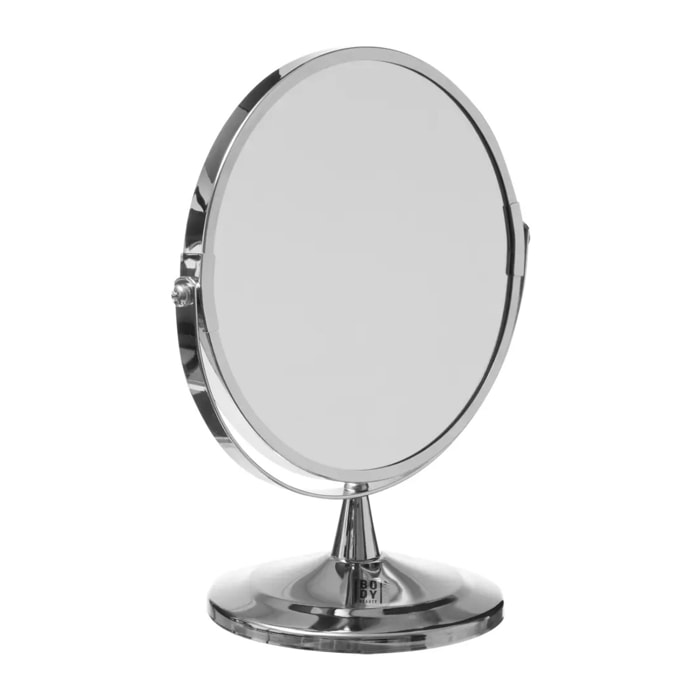 Miroir rond avec pied métal D17cm