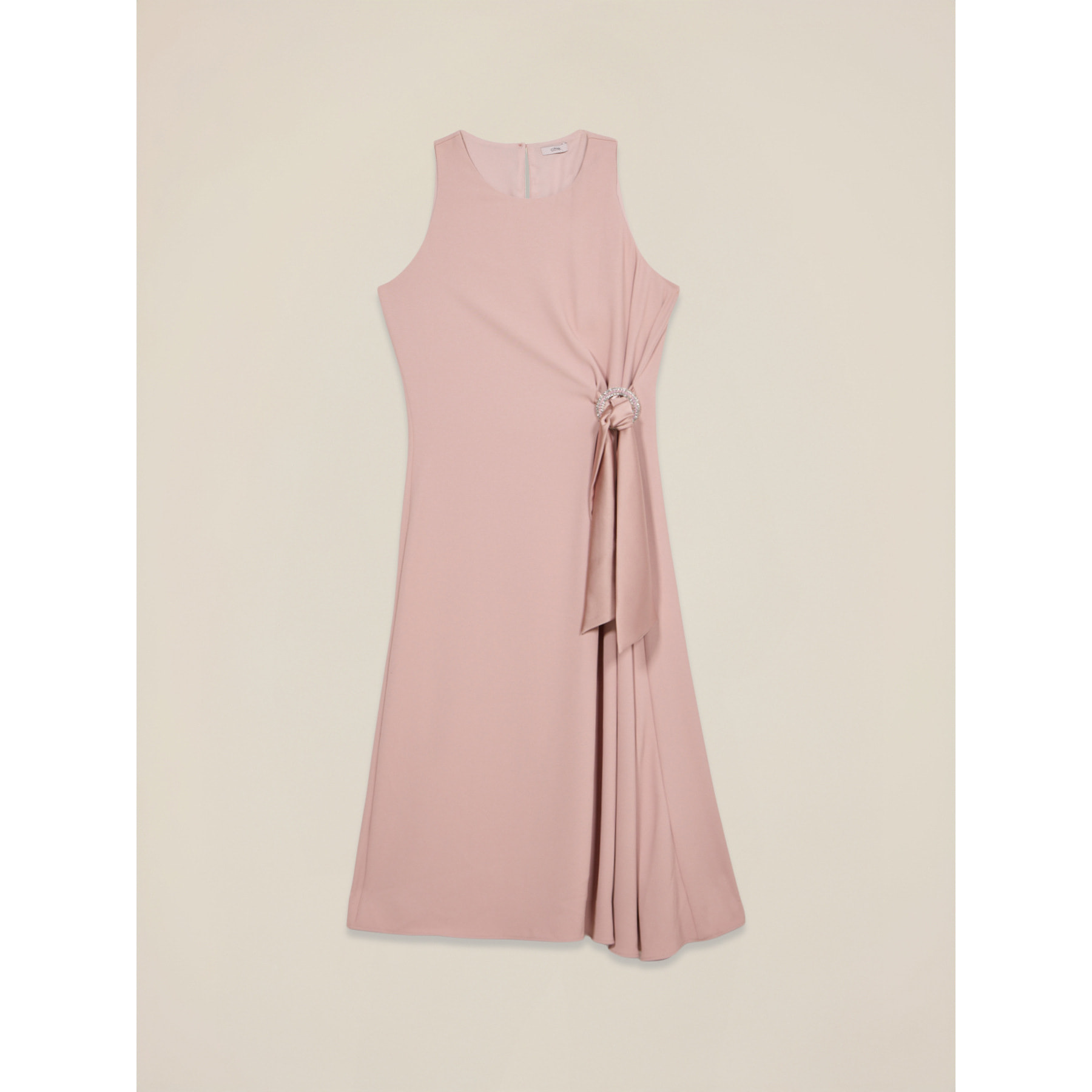 Oltre - Vestito con nodo e fibbia gioiello - Rosa