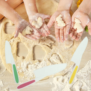 3 couteaux de cuisine pour enfants 22 à 27 cm Fackelmann Mini Monster