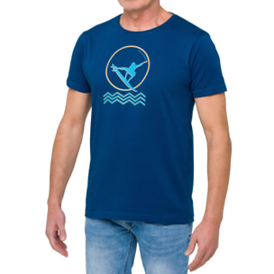 Camiseta de algodón 150 gr Hot Buttered Groove azul