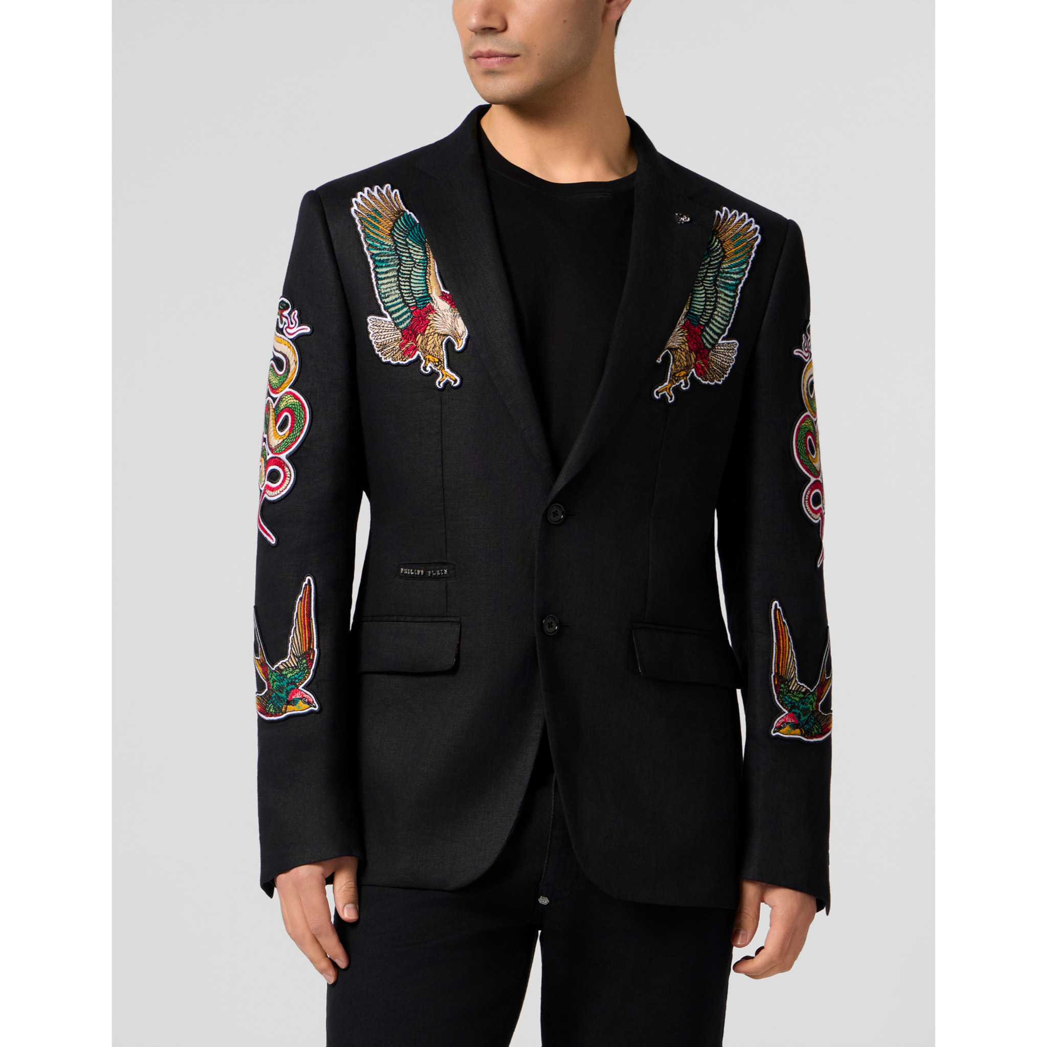 PHILIPP PLEIN Gigolo Fit Blazer Tattoo Embroidery