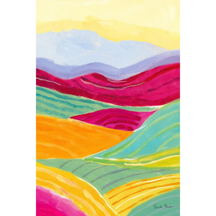 Tableau color colline Tableau plexiglas