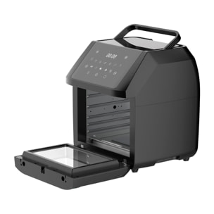 Freidora de aire sin aceite y horno rocket de 11 l y 1800w pantalla led táctil temperatura regulable 80-200ºc masterpro