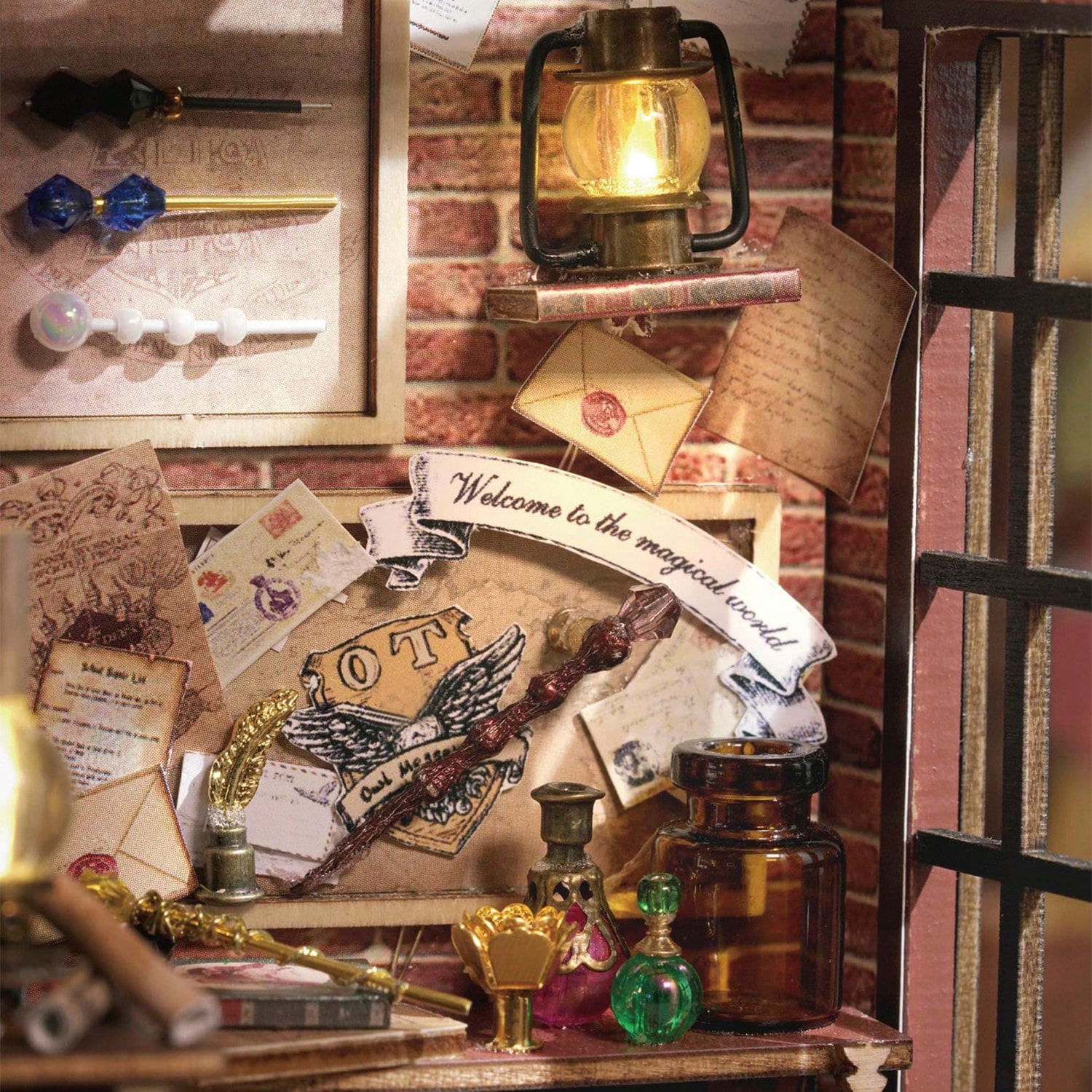 Una casa llena de Magia. Maqueta 3D realista con gran detalle y luces led.