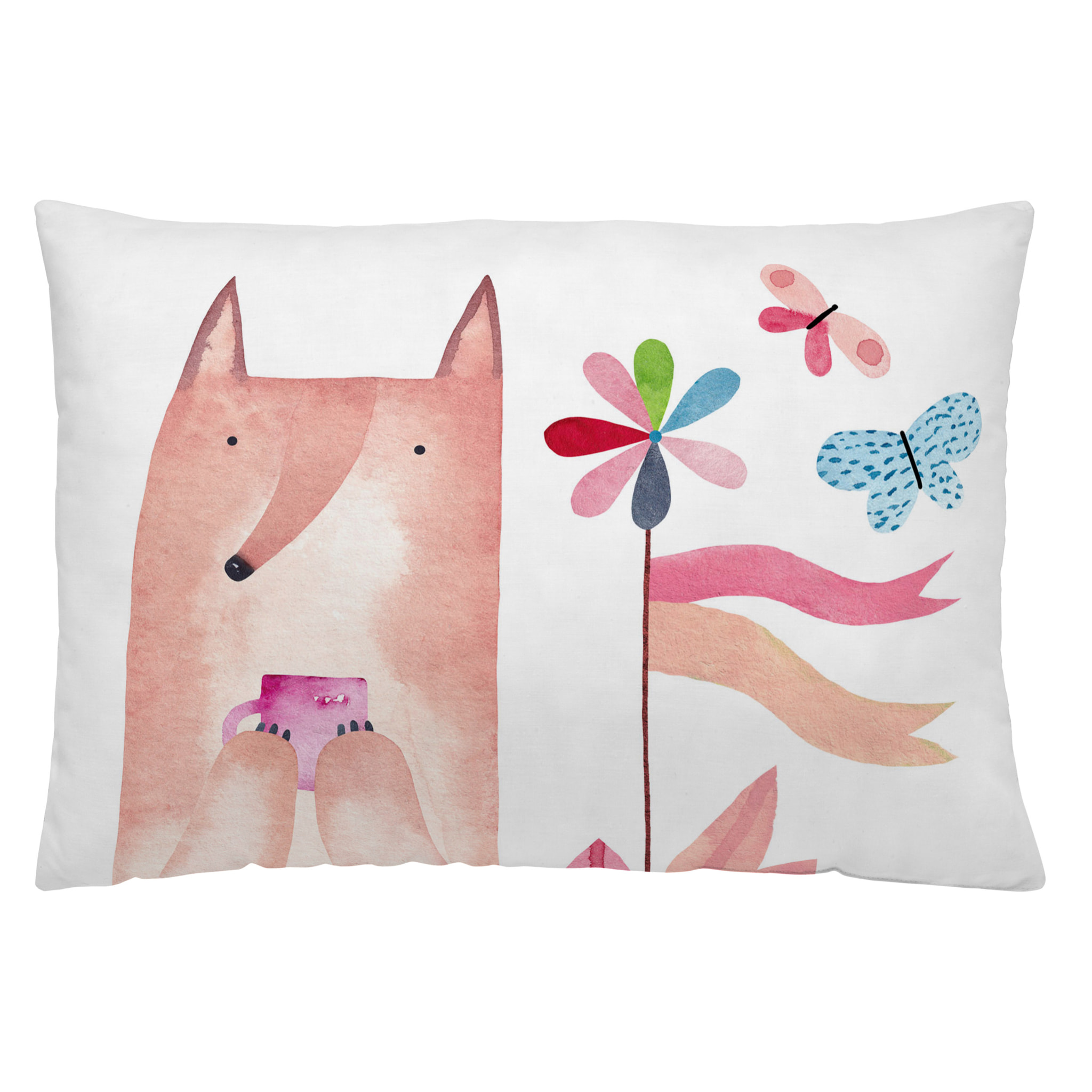 Natuals - Funda de Cojín Estampado - Con Cremallera - Sin relleno - 100% Algodón - Dorothy