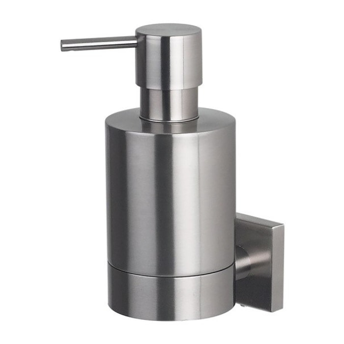 Distributeur de savon à  fixer Acier inoxydable chromé NYO Gris Spirella