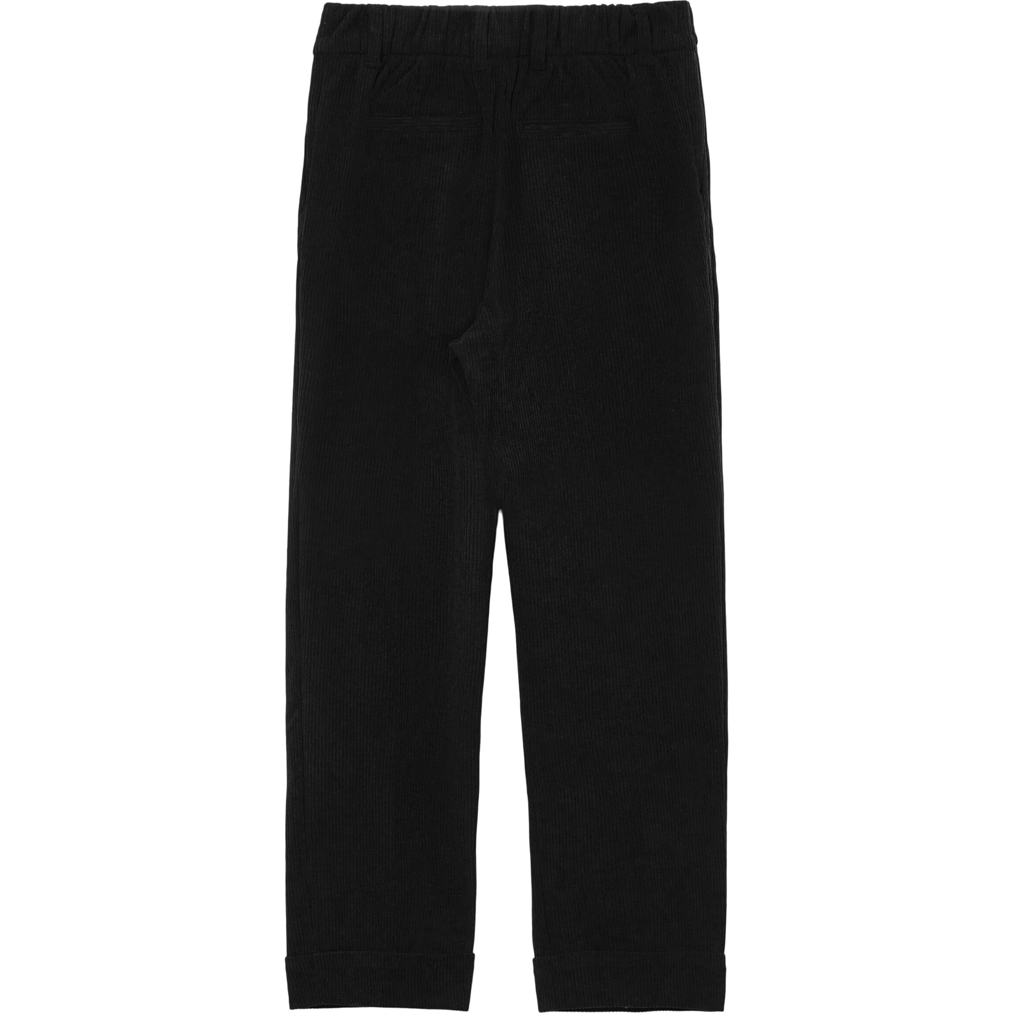 Pantalone con risvolto effetto velluto