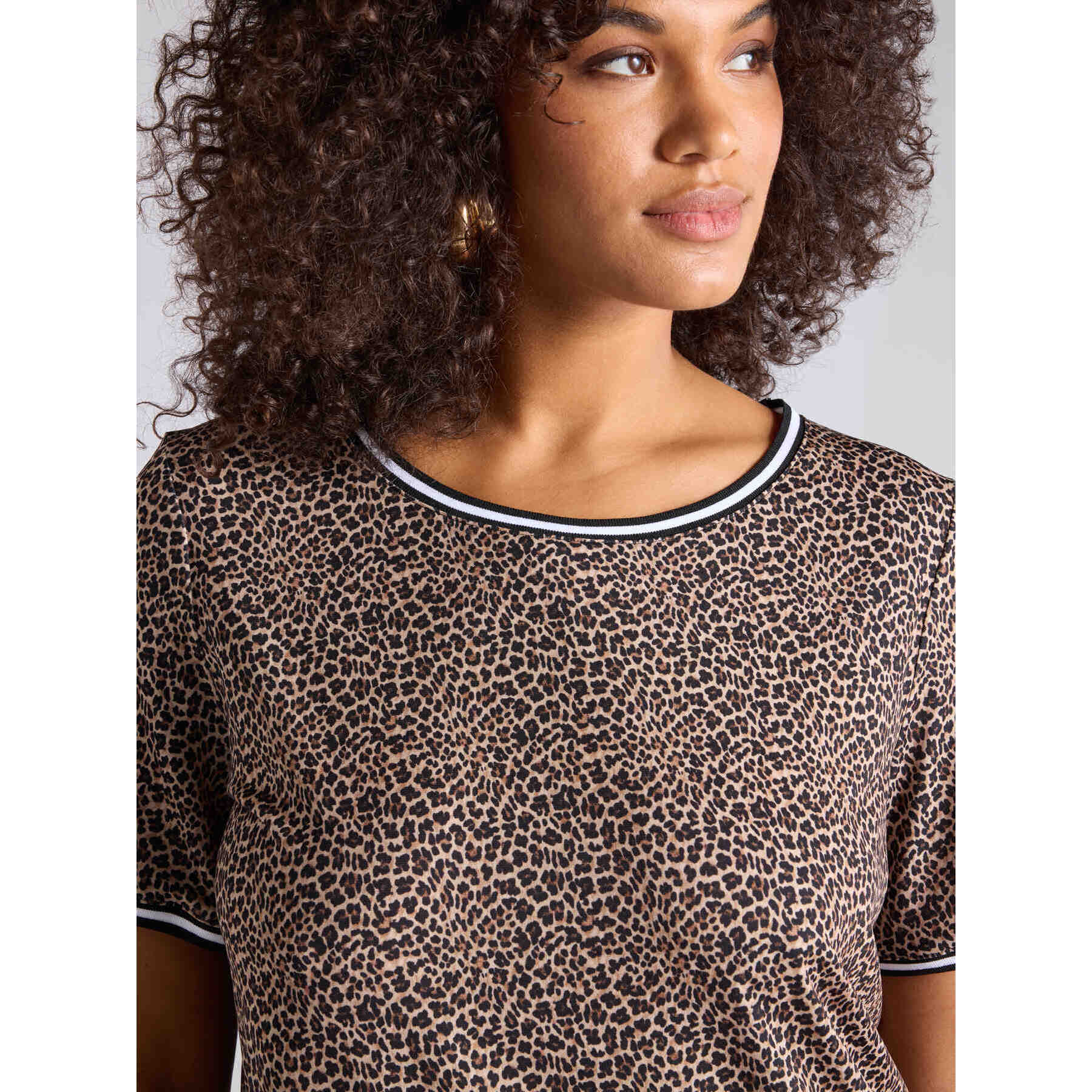Fiorella Rubino - Camiseta maxi estampado animal - Marrón