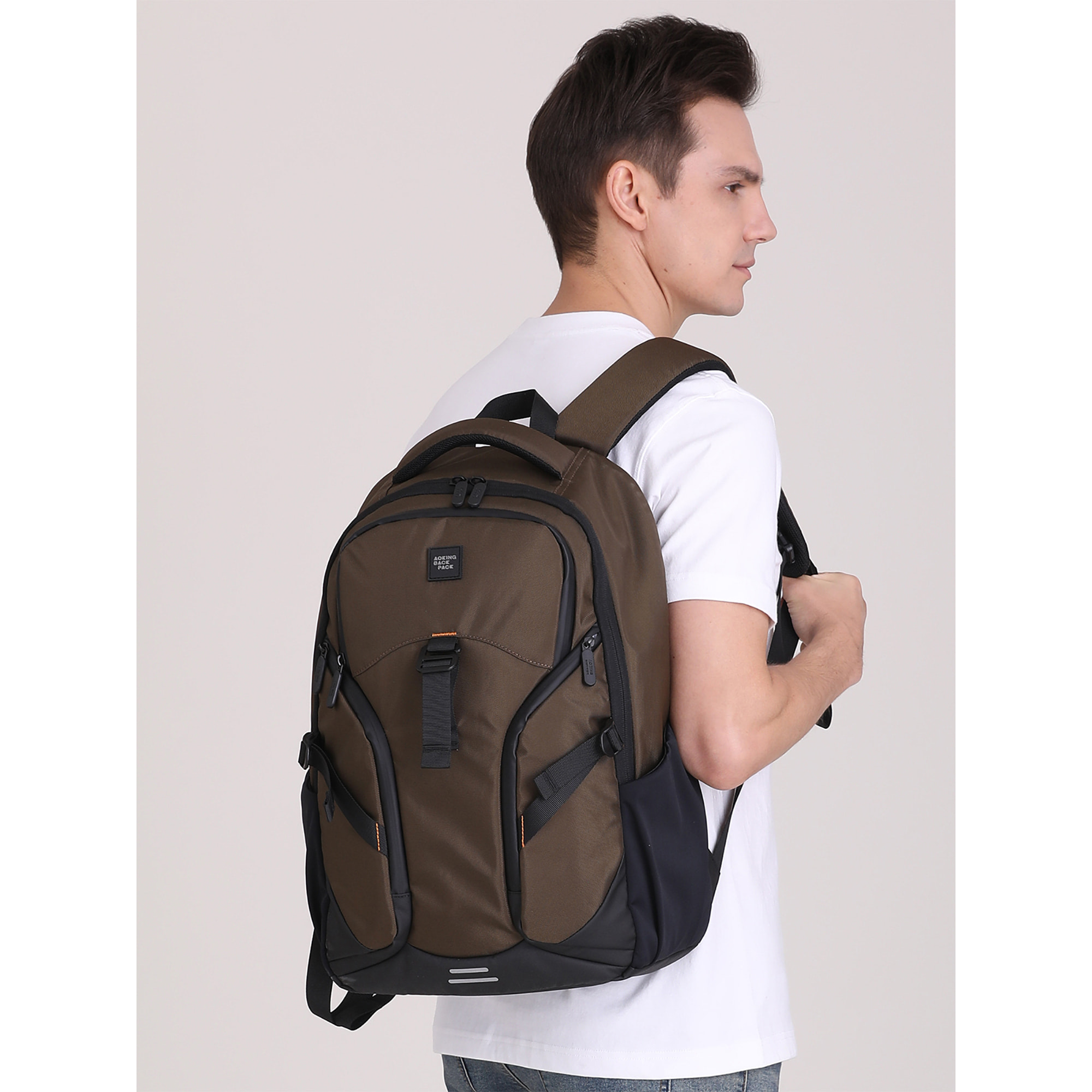 Zaino  unisex Textile Prodotto Vegano 33,5x17,5x46,5 cm