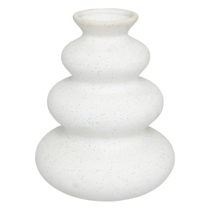 Vase "Olme" en céramique H20cm blanc