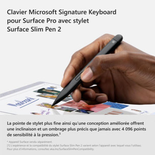 Clavier tablette MICROSOFT Clavier + Stylet Surface Pro X/8/9 gris