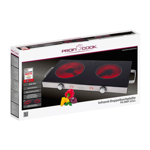 Double plaques de cuisson infra Proficook PC-DKP 1211