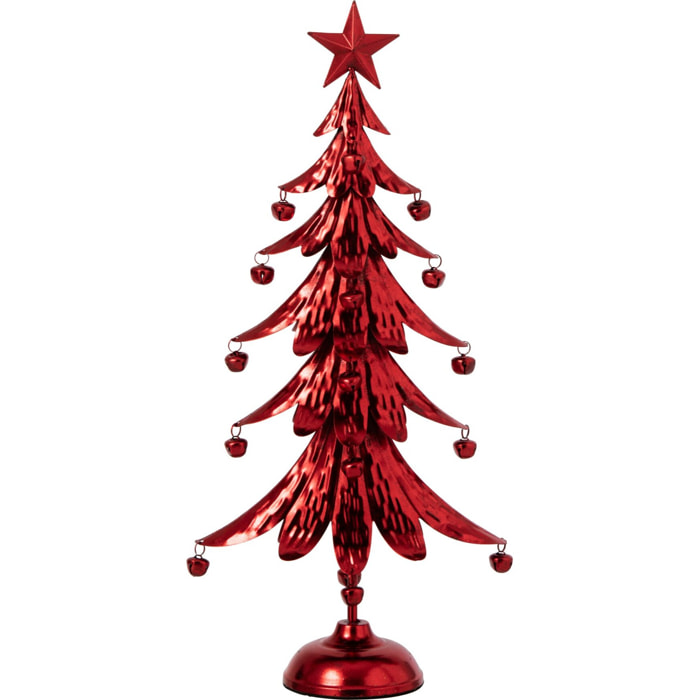 J-Line Sapin de Noël - fer - rouge - small