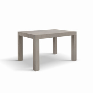 Tavolo BAROLO in legno, finitura olmo perla, allungabile 120x80 cm - 200x80 cm