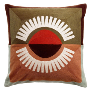 Coussin brodé Eol