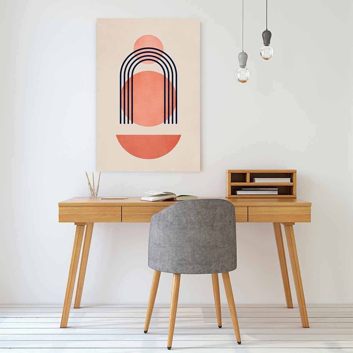 Tableau dessin Bauhaus abstrait Tableau alu Dibond