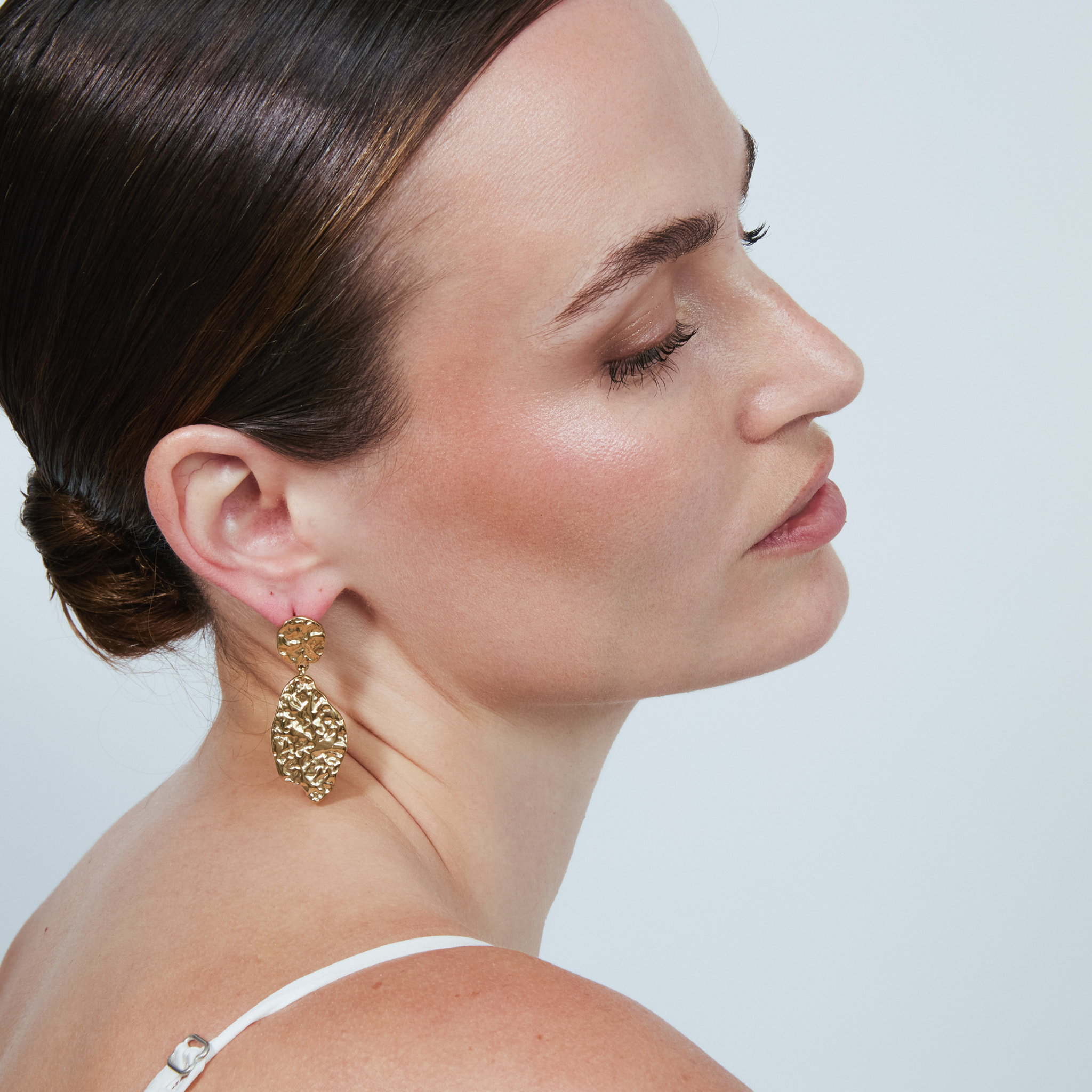 Pendientes Viusma acabado oro amarillo 18k