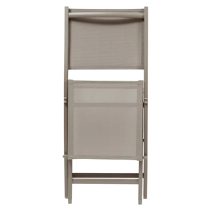 Lot de 4 Chaises de jardin Essentia pliables noisette
