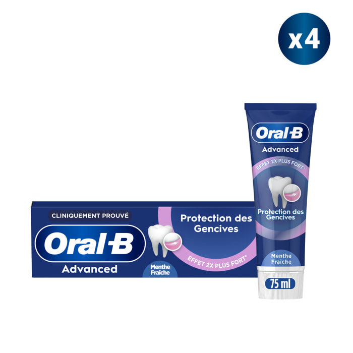 4 Dentifrices Protection Gencives - 75 ml - Oral-B Professional