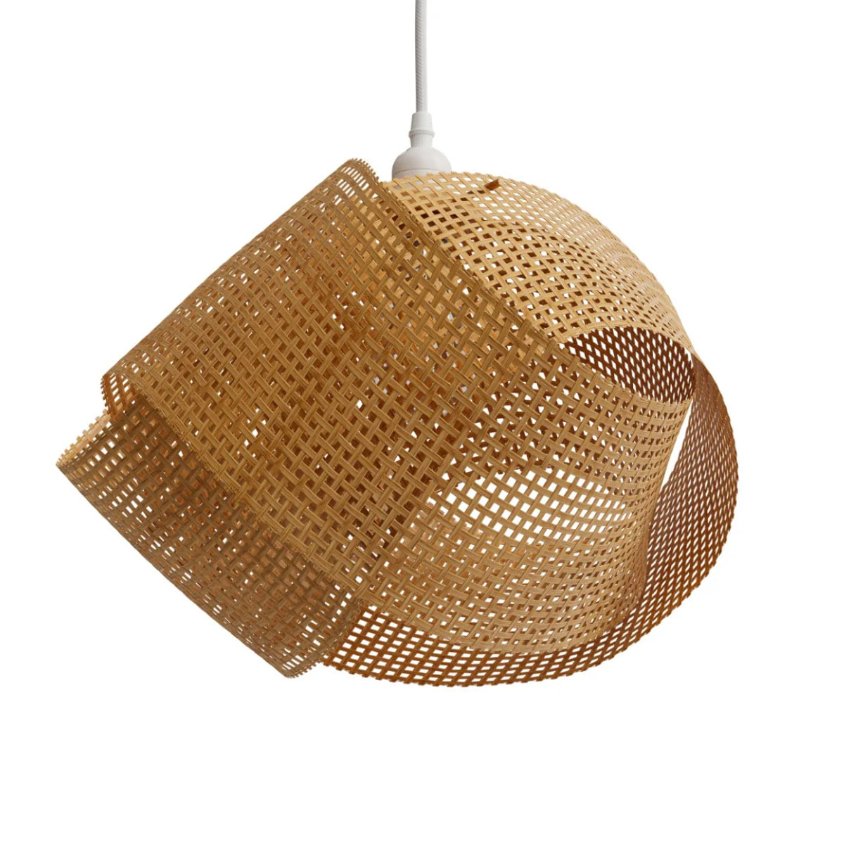 Suspension en bambou naturel et métal D40 cm - Orta