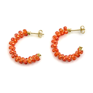 Pendientes Siran acabado oro amarillo 18k