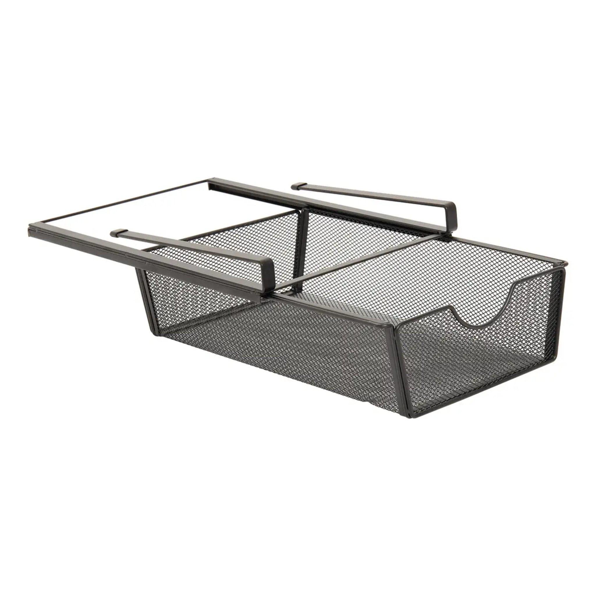 Etagère suspendue avec tiroir coulissant Spacy noir