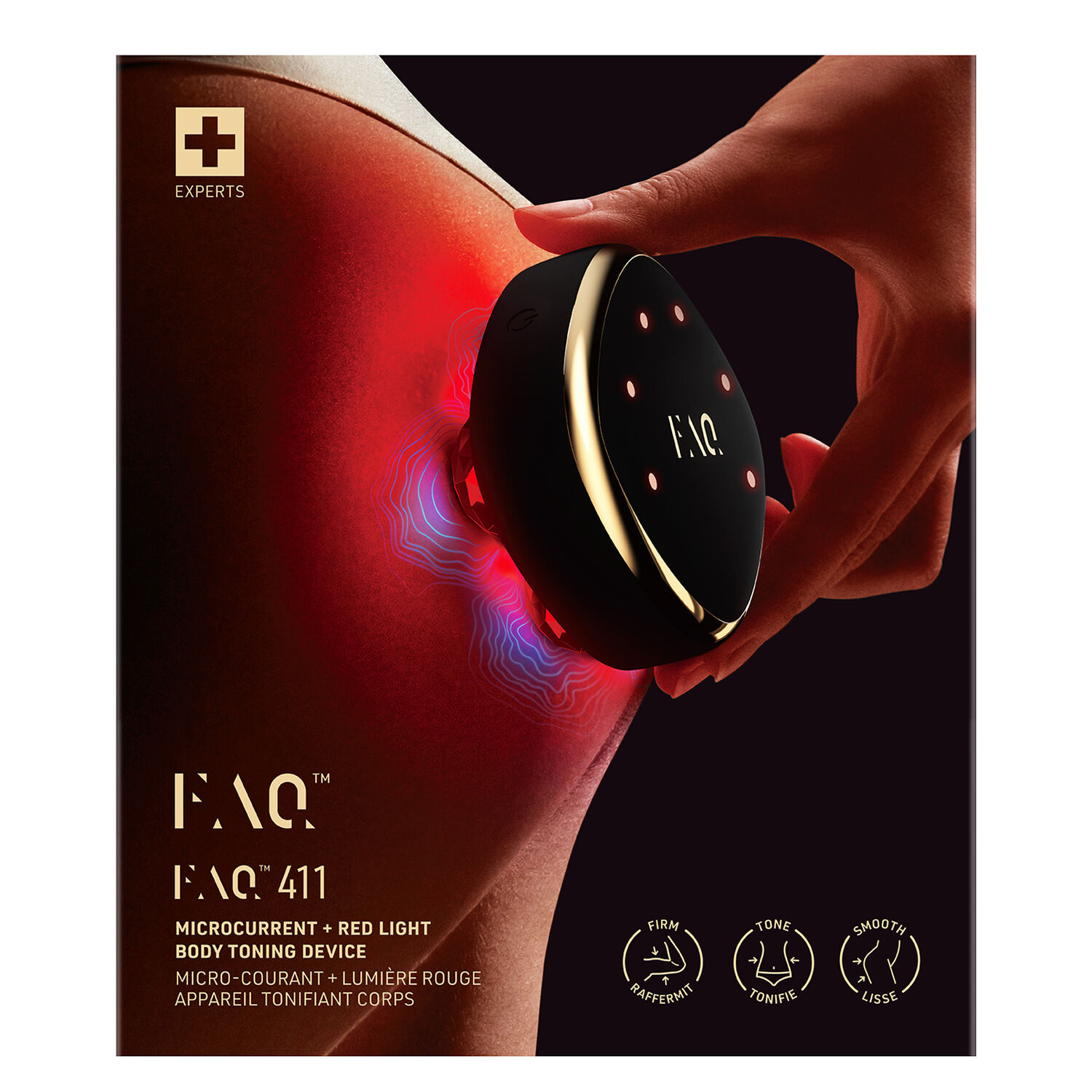 FAQ™ 411 - Appareil de Toning Corporel à Microcourant et LED